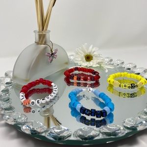 Stranger Things Bracelets - 3” Elastic Band - Set of 4